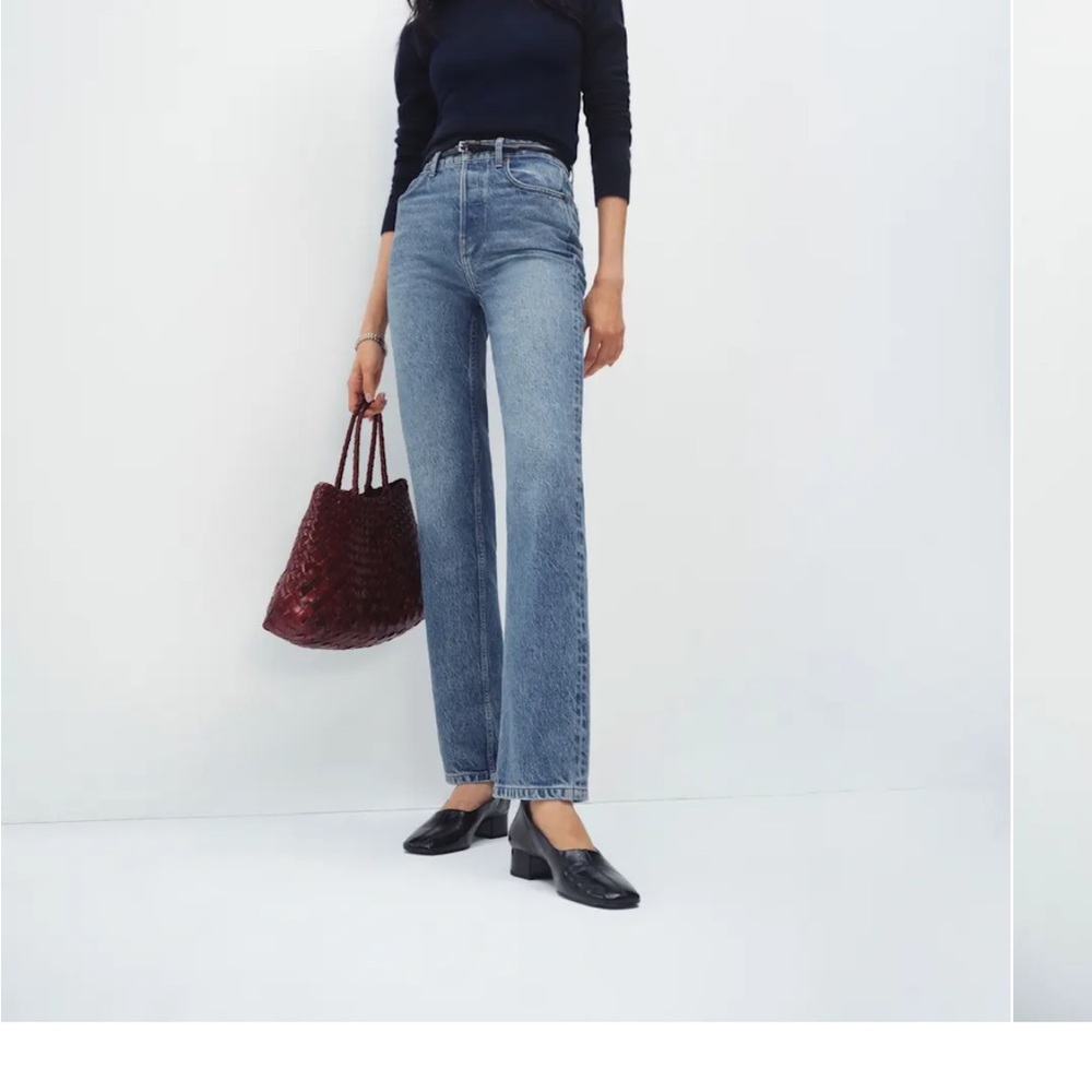 Reformation Cynthia High Rise Straight Leg Jeans